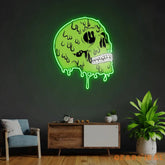 Skull zombie Neon Sign x Acrylic Artwork